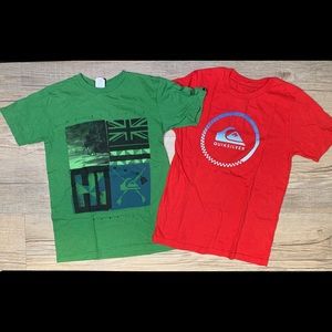 Lot of 2 Quiksilver T Shirts